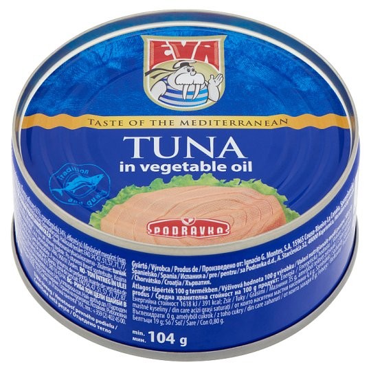 Eva tonhal növényi olajban 160g