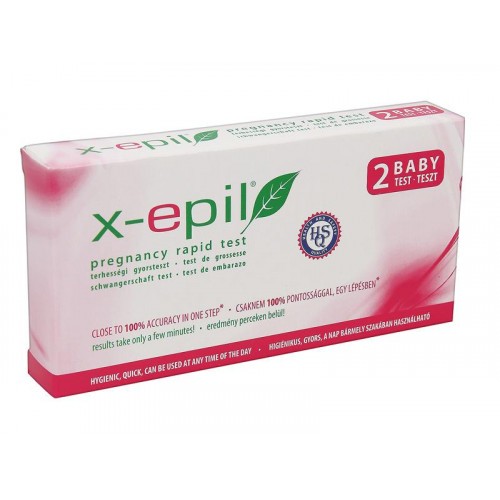 X-Epil terhességi gyorsteszt csíkok 2db