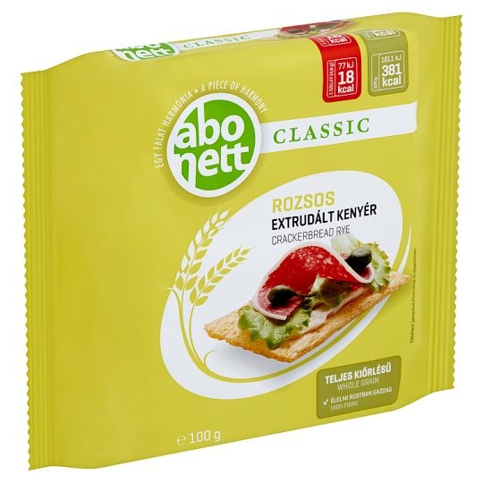 Abonett extrudált kenyér rozsos 100g    