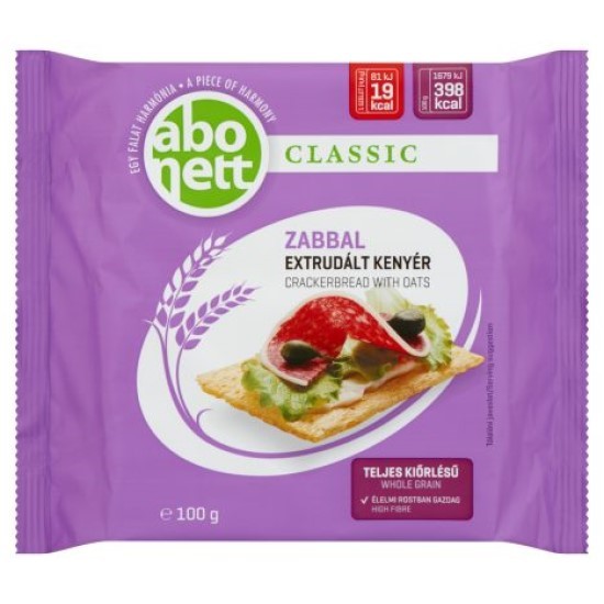 Abonett extrudált kenyér zabos 100g     
