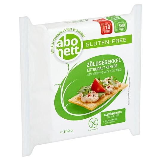 Abonett extrudált kenyér zöldség 100g   