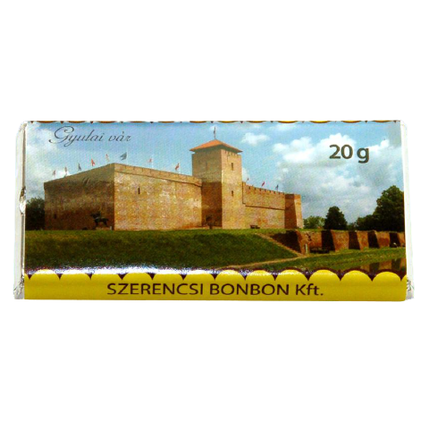 Szerencsi váras tejcsokoládé 20g