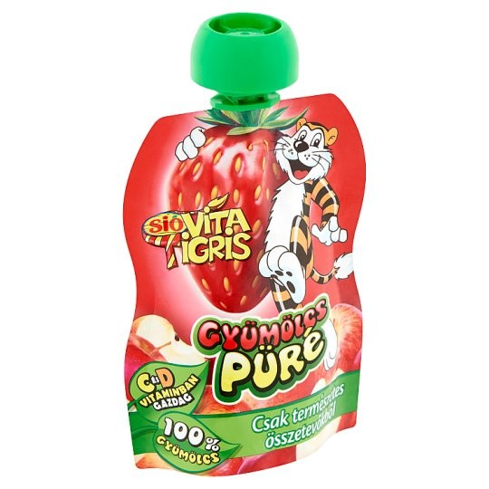 SIO Vitatigris Eper püré 100% 90g 