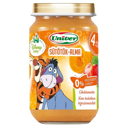 Univer bébiétel sütőtök-alma 180ml