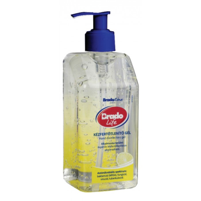Bradolife kézfertőtlenítő gél 500ml citr