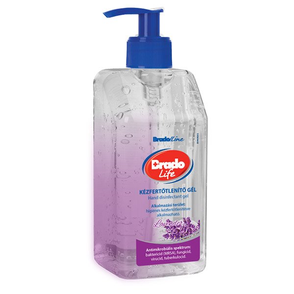 Bradolife kézfert.gél levendula 500ml