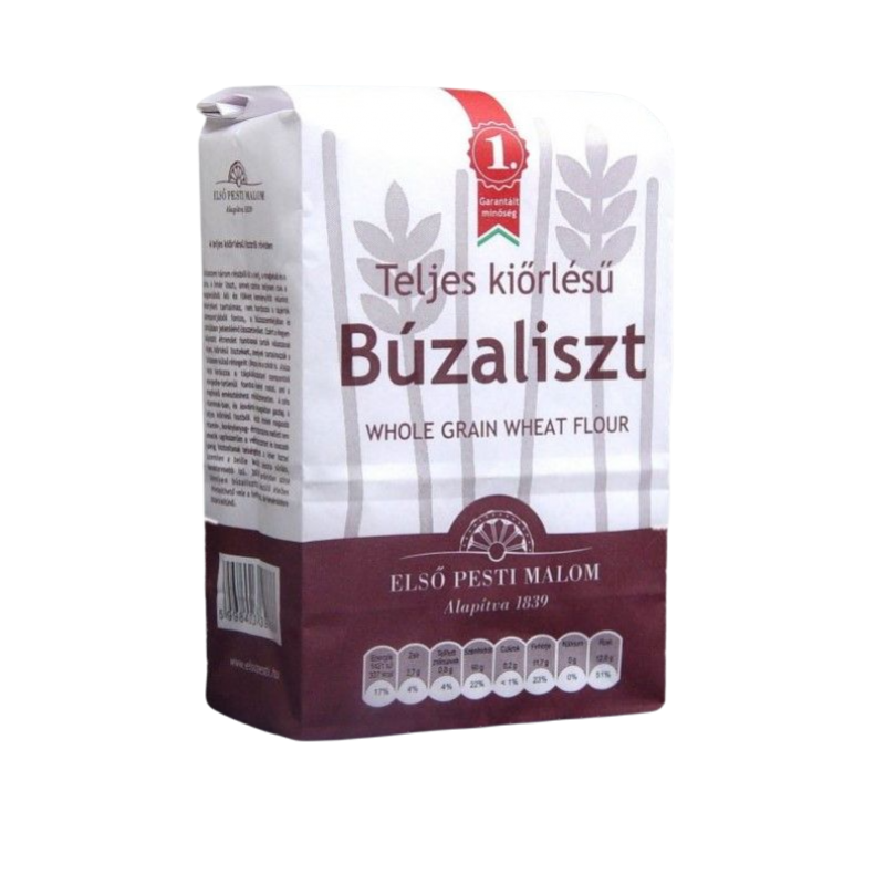 Első pesti búzaliszt 1kg teljeskiö.