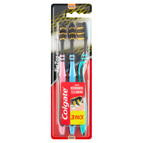 Colgate fogkefe ZigZag Charcoal trio 3db