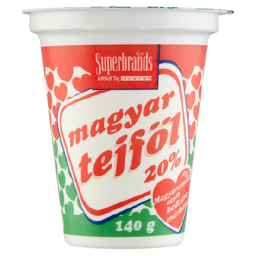 Alföldi Tej Magyar tejföl 20% 140g   