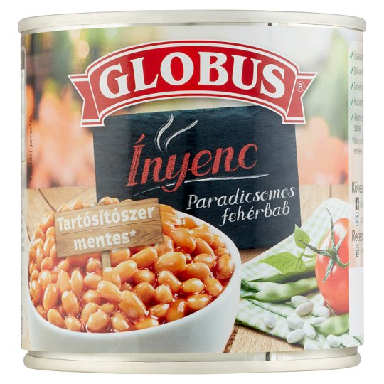 Globus ínyenc paradicsomos fehérbab 400g