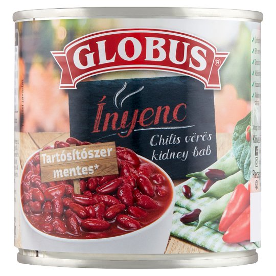 Globus ínyenc chilis vörös kidney bab 400g