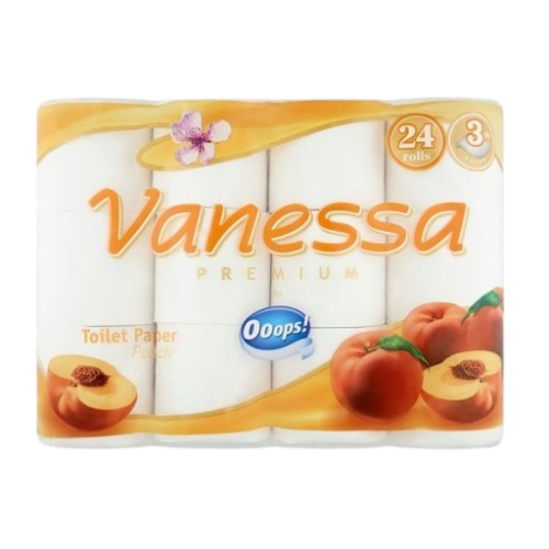 Ooops Vanessa WC papír barack illatú 24 tekercs