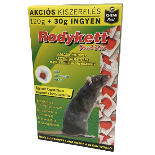 Rodykett rágcsálóírtó pép piros