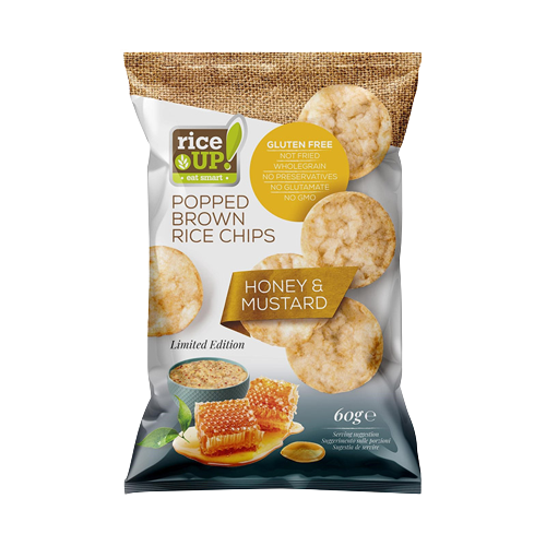 Rice Up! mézes-mustár ízű chips 60g