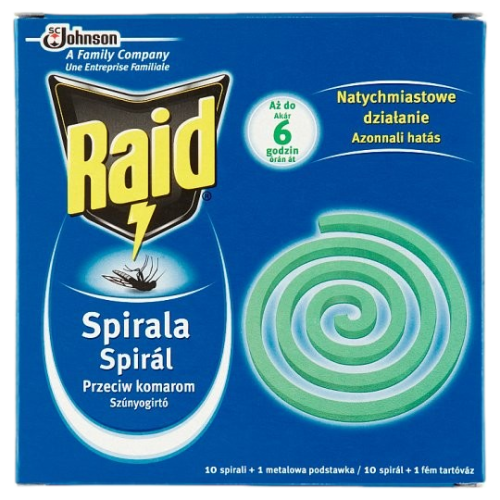 Raid szúnyogirtó spirál 10db