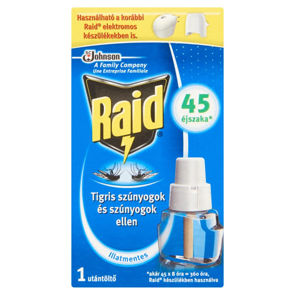 Raid elektr.párologtató utt.45 éjszakás