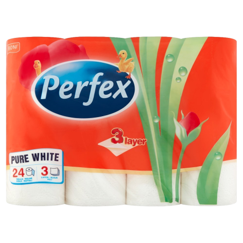 Perfex Toalettpapír 3 Rét. 24 TEKERCS