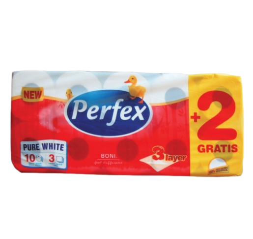 Perfex wc papír 10tek. 3rét.