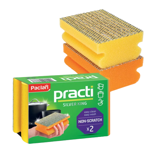 Paclan Practi Silver King szivacs 2 db