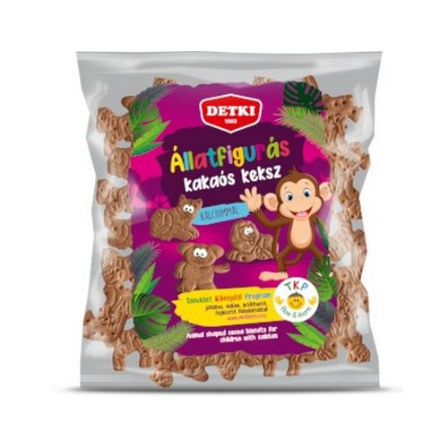 Detki Állatfigurás Kakaós HT keksz 160g