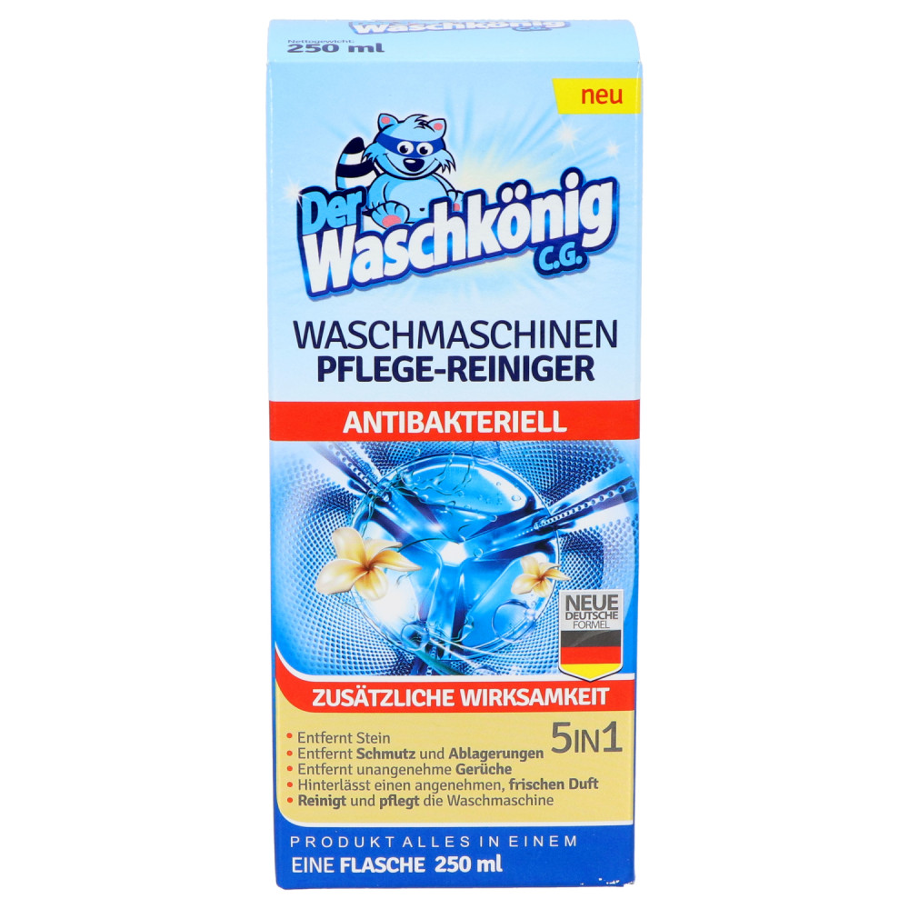 Der Waschkönig antibakteriális mosógéptisztító 250ml