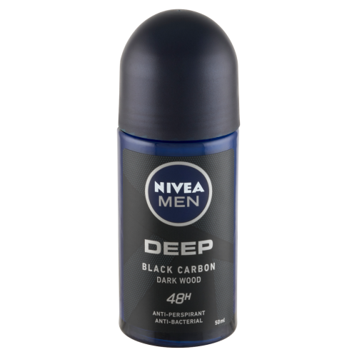 Nivea Men Deep Black Carbon Dark Wood golyós dezodor 50ml