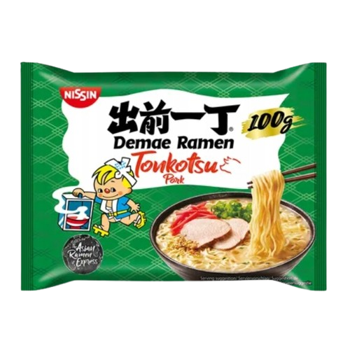 Nissin Demae Ramen tészta Tonkotsu sertéshús ízű 100g