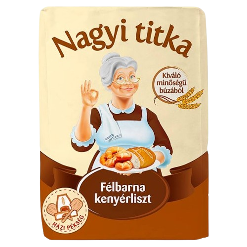 Nagyi titka Félbarna kenyérliszt 1kg    
