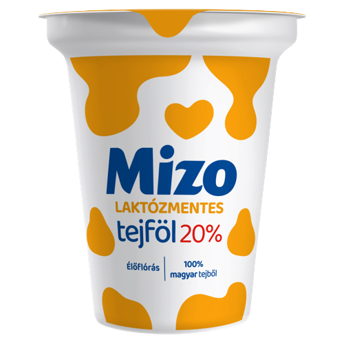 Mizo laktózmentes tejföl 20% 330g