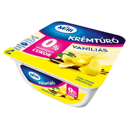 Milli krémtúró vanília 0% cukor 90g     