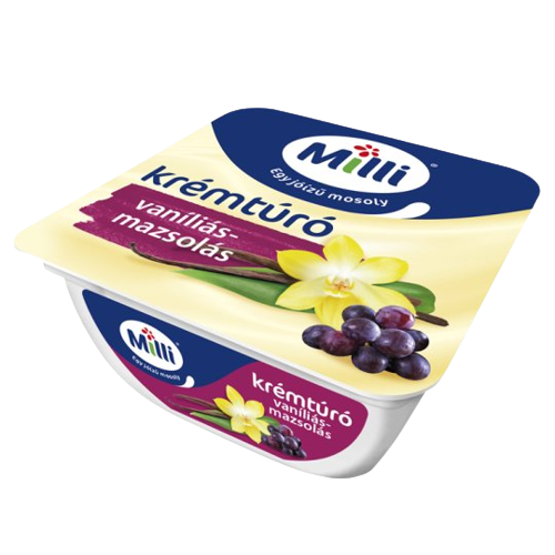Milli krémtúró 90g vanilia-mazsola