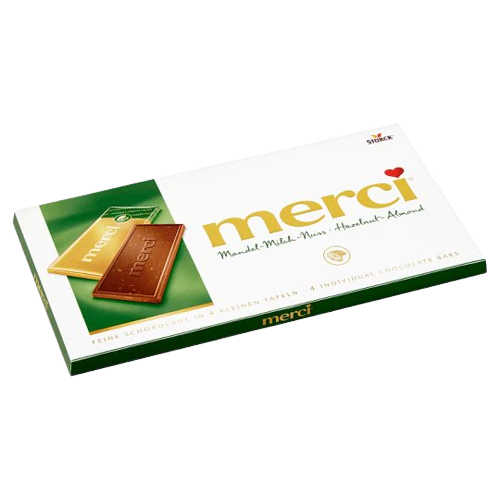 Merci táblás mogyorós-mandulás tejcsokoládé 100g