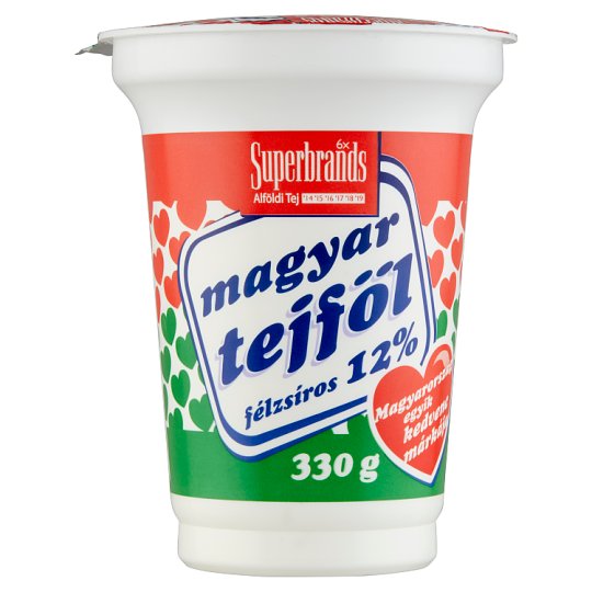 Alföldi Tej Magyar tejföl 12% 330g