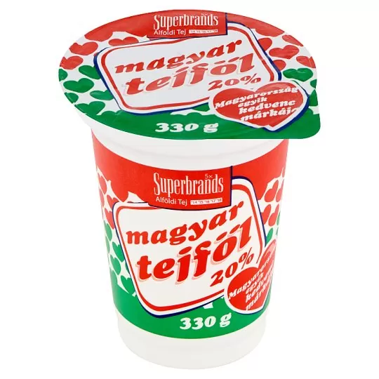 Alföldi Tej Magyar tejföl 20% 330g