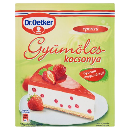 Dr.Oetker gyümölcskocsonya eper 90g