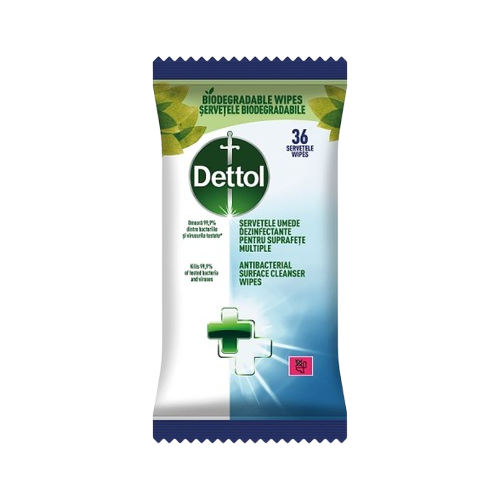 Dettol Antibakteriális felülettisztító kendő 36db