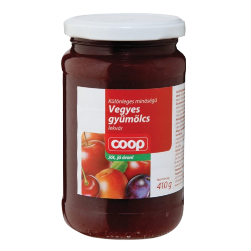 Coop vegyes gyümölcs lekvár 410g