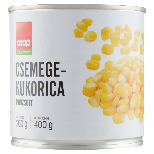 Coop morzsolt csemegekukorica 272g