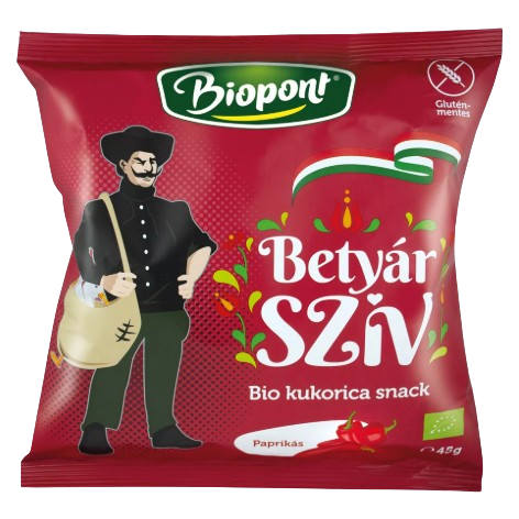 Bio biopont gm. betyár sziv snack 45g