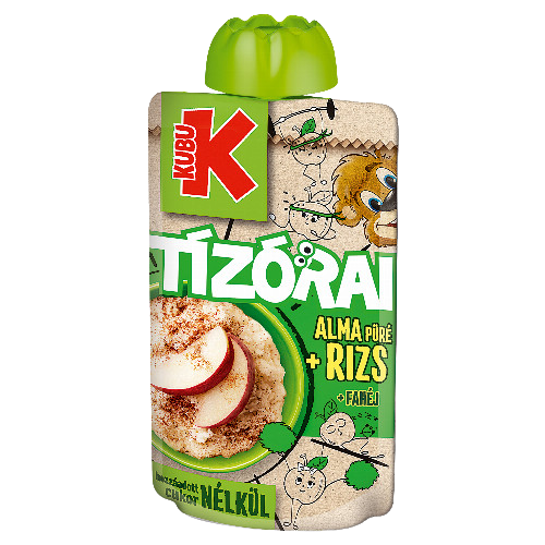 Kubu Tízórai püré alma-fahéj-rizs 100g    