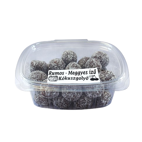 Kókuszgolyó rumos-meggyes 200g          
