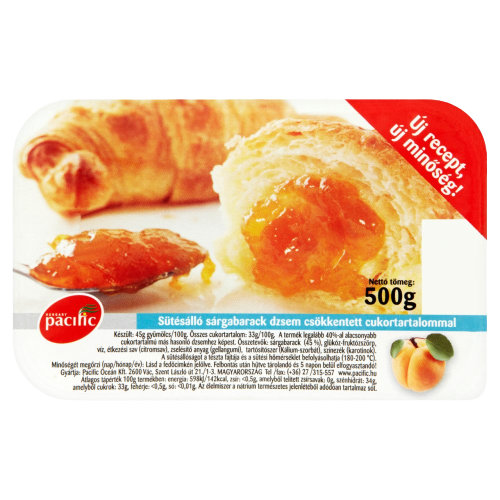 Pacific Sütésálló Sárgabarack dzsem 500g