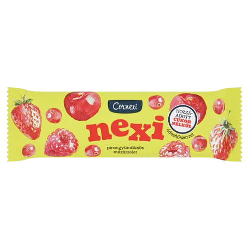 Cornexi Nexi piros gyümölcsös müzliszelet 25g