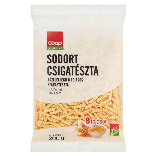 Coop 8 tojásos sodort csiga 200g