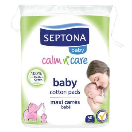 Septona babybabatörlő szögletes 50db pam