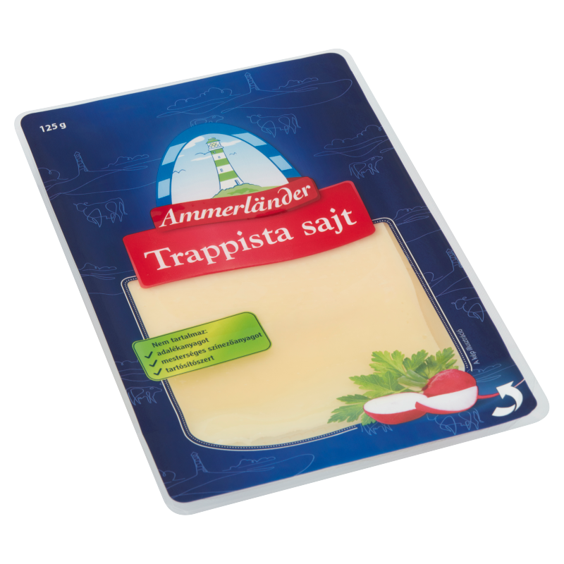 Trappista sajt szeletelt 125g/Ammerland