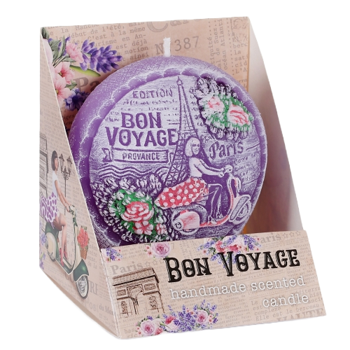 Díszgyertya 75mm Bon voyage