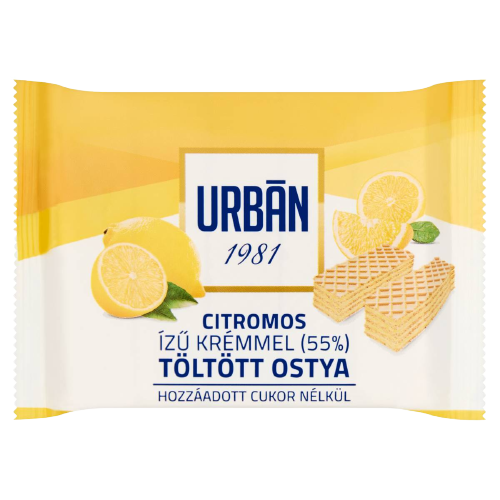 Urbán Love Free citromos ízű ostya hozzáadott cukor nélkül 65g