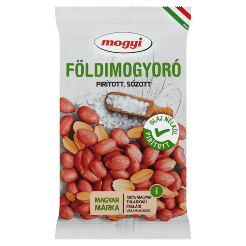Mogyi pirított, sózott, bőrös földimogyoró 150g