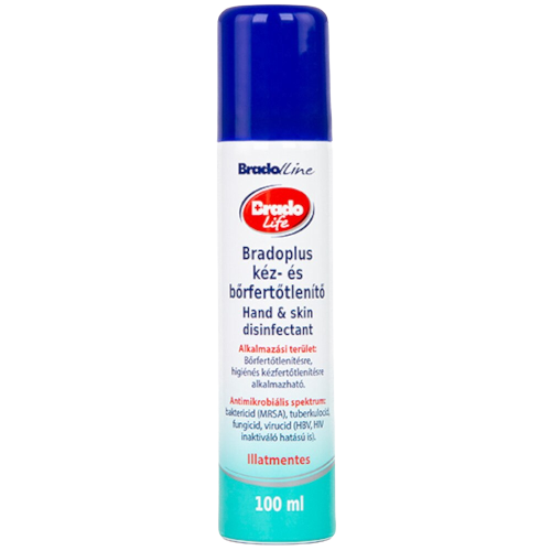 Brado Life Bradoplus kéz- és bőrfertőtlenítő spray 100ml